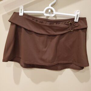 Merona brown swim skirt